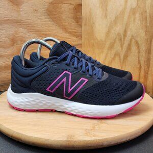 New Balance 520 V7 Womens Blue Running Shoes Sneakers Size 8 Wide